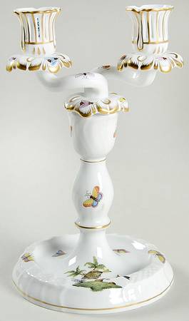 Rothschild Bird (RO) 9" Double Light Candlestick