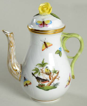 Rothschild Bird (RO) Miniature Coffee Pot & Lid