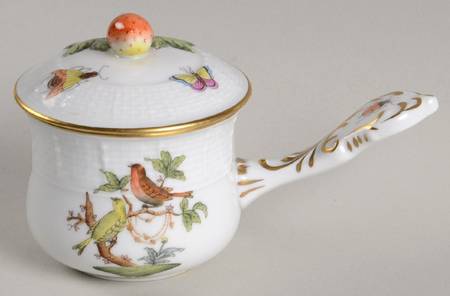 Rothschild Bird (RO) (2 Pc) Pot de Creme w/Stick Handle