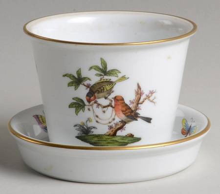 Rothschild Bird (RO) 2" Flower Pot & Underplate