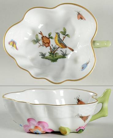 Rothschild Bird (RO) 4" Leaf Dish