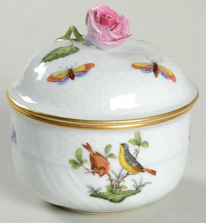 Rothschild Bird (RO) Mini Sugar Bowl & Lid