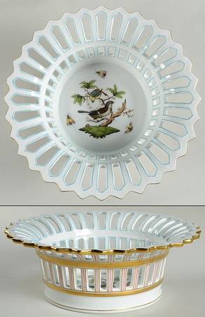 Rothschild Bird (RO) 9" Round Open Weave Basket