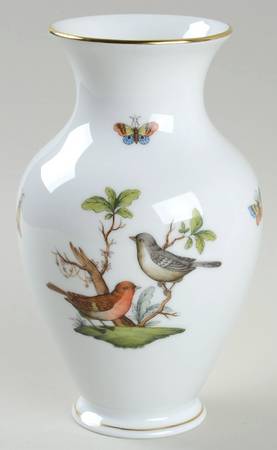 Rothschild Bird (RO) 7" Flared Vase