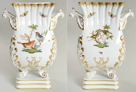 Rothschild Bird (RO) 10" Footed Vase