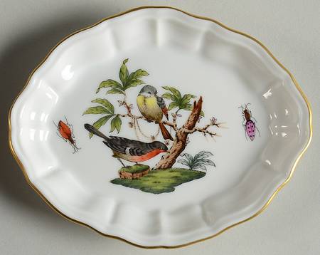 Rothschild Bird (RO) 4" Oval Tray