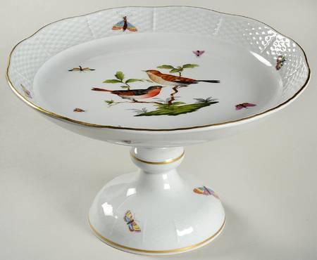 Rothschild Bird (RO) Round Compote (Height X Width)