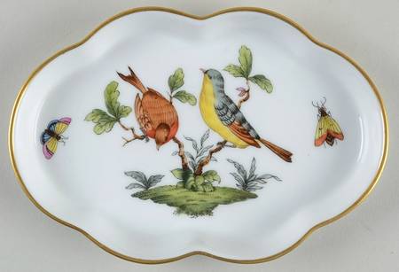Rothschild Bird (RO) 5" Scalloped Tray