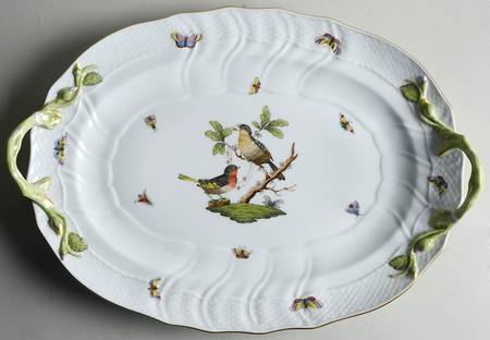 Rothschild Bird (RO) 15" Oval Handled Platter