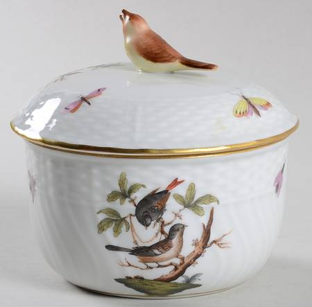 Rothschild Bird (RO) Sugar Bowl & Lid