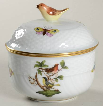 Rothschild Bird (RO) Mini Sugar Bowl & Lid