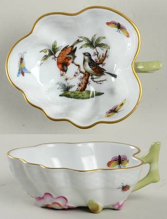 Rothschild Bird (RO) 4" Leaf Dish