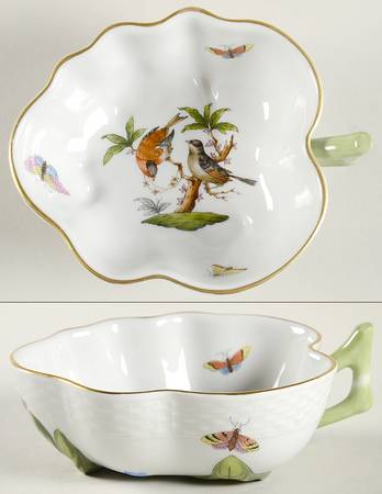 Rothschild Bird (RO) 5" Leaf Dish