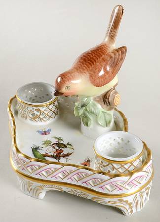 Rothschild Bird (RO) Double Ink Stand w/o Lids & Inserts