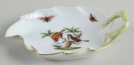 Rothschild Bird (RO) 5" Leaf Dish