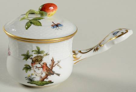 Rothschild Bird (RO) (2 Pc) Pot de Creme w/Stick Handle