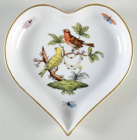 Rothschild Bird (RO) Heart Shaped Tray