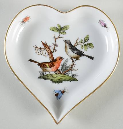 Rothschild Bird (RO) Heart Shaped Tray