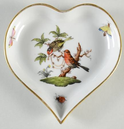 Rothschild Bird (RO) Heart Shaped Tray