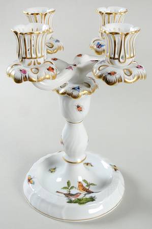 Rothschild Bird (RO) 8 3/4" 4 Light Candlestick (Uses 4 Lt Arm)