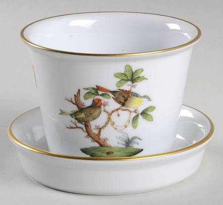 Rothschild Bird (RO) 2" Flower Pot & Underplate