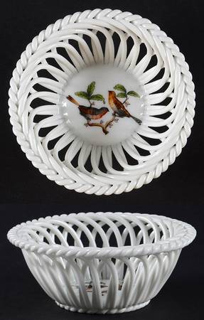 Rothschild Bird (RO) 3" Round Open Weave Basket