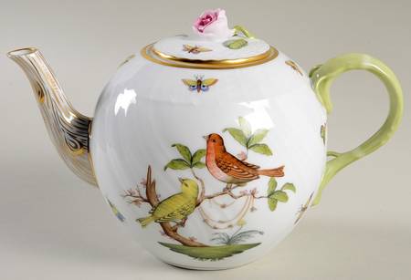 Rothschild Bird (RO) Teapot & Lid