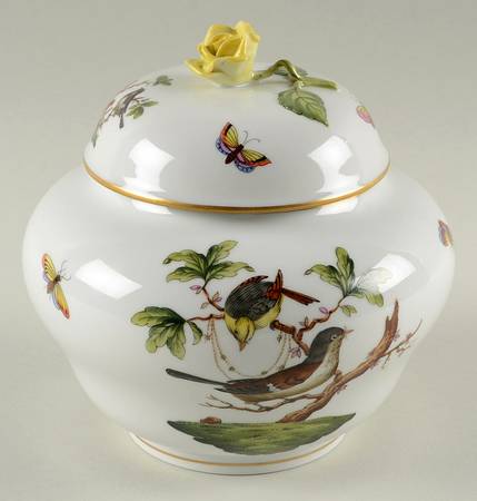Rothschild Bird (RO) Ginger Jar & Lid
