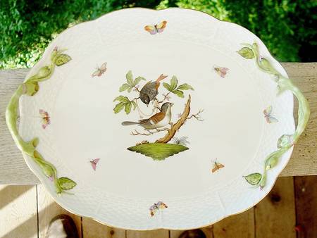 Rothschild Bird (RO) 12" Oval Handled Tray
