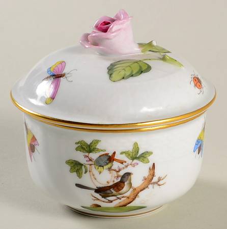 Rothschild Bird (RO) Mini Sugar Bowl & Lid