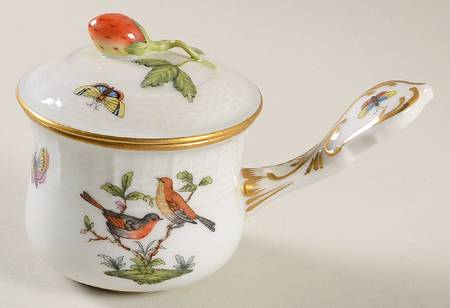 Rothschild Bird (RO) (2 Pc) Pot de Creme w/Stick Handle