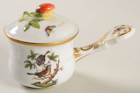 Rothschild Bird (RO) (2 Pc) Pot de Creme w/Stick Handle