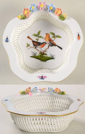 Rothschild Bird (RO) 5" Open Weave Basket