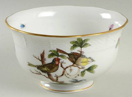 Rothschild Bird (RO) Cranberry Bowl