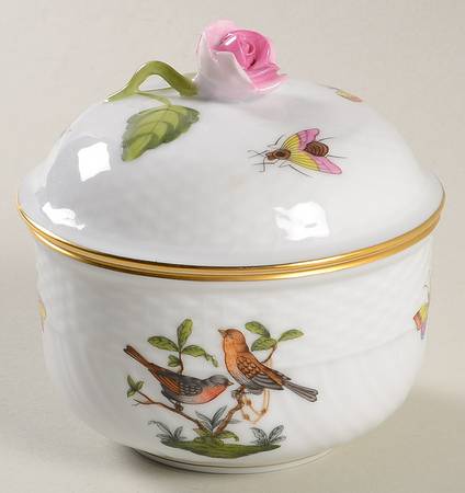Rothschild Bird (RO) Mini Sugar Bowl & Lid