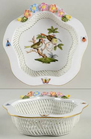 Rothschild Bird (RO) 5" Open Weave Basket
