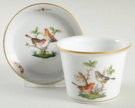Rothschild Bird (RO) 2" Flower Pot & Underplate