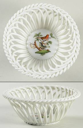 Rothschild Bird (RO) 4" Round Open Weave Basket