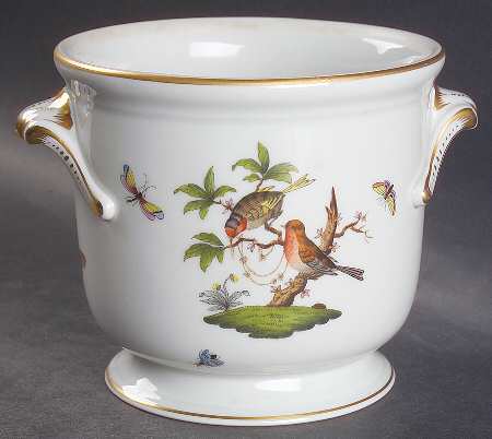 Rothschild Bird (RO) 4" Cachepot w/Handles