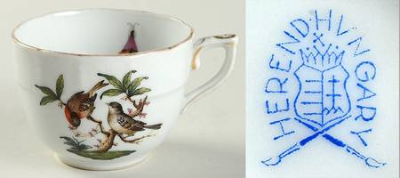 Rothschild Bird (RO) Flat Demitasse Cup