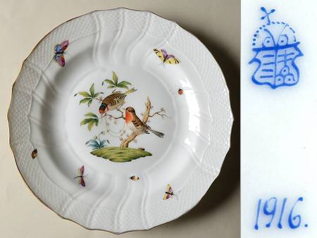 Rothschild Bird (RO) Dinner Plate