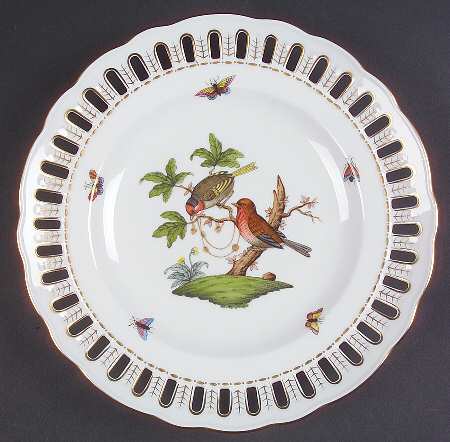 Rothschild Bird (RO) 9" Pierced Plate