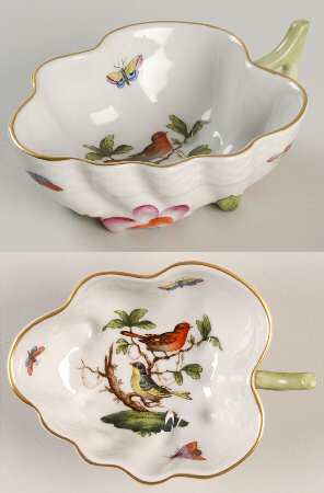 Rothschild Bird (RO) 4" Leaf Dish