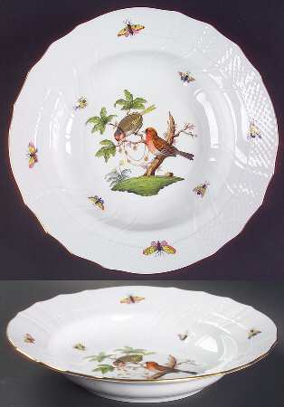Rothschild Bird (RO) Large Rim Soup Bowl