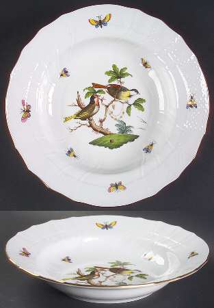 Rothschild Bird (RO) Large Rim Soup Bowl