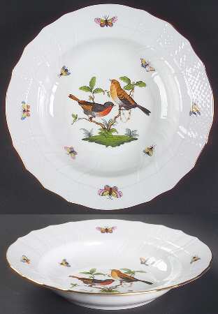 Rothschild Bird (RO) Large Rim Soup Bowl