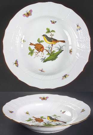 Rothschild Bird (RO) Large Rim Soup Bowl