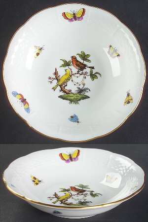 Rothschild Bird (RO) Fruit/Dessert (Sauce) Bowl by Herend