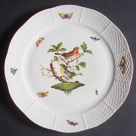 Rothschild Bird (RO) Dinner Plate by Herend