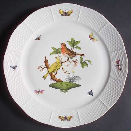 Rothschild Bird (RO) Dinner Plate by Herend